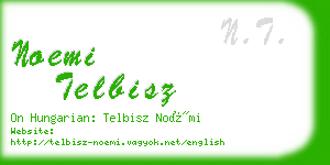 noemi telbisz business card